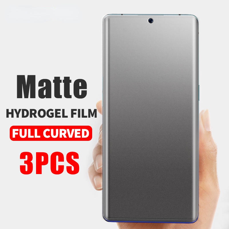 3pcs Pelindung Layar Matte Untuk Huawei P50 P40 P30 P20 Mate50 40 30 20 Pro Y9 Y9S Prime Y7P Y7A Y7 Pro Y6P Film Hidrogel Untuk Nova 10 8 8i 7i 4 4e 3 3i 9 7 SE Y90 Y70 Plus Tanpa Kaca