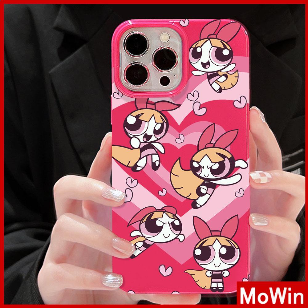 For iPhone 14 Pro Max iPhone Case Black Pink Glossy TPU Soft Case Shockproof Protection Camera Cute Cartoon Compatible with iPhone 13 Pro max 12 Pro Max 11 xr xs max 7Plus 8Plus