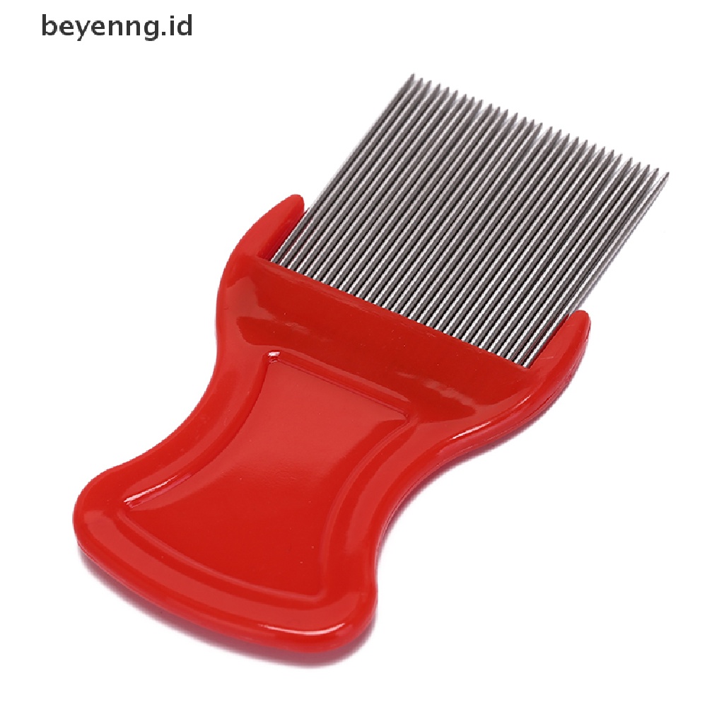 Beyen Sisir stainless steel Untuk Deteksi Kutu Kepala Anak Kutu Peliharaan cootie comb ID