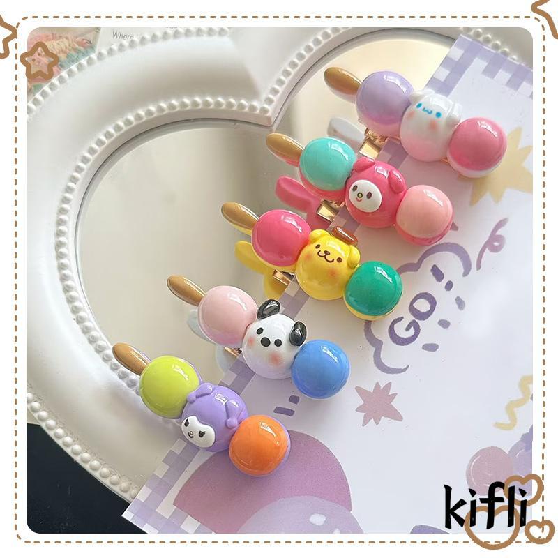 [KD] Duckbill Clip Jepit Rambut Lucu Manis Poni Samping Jepit Rambut Warna Permen Tomat-on-sticks