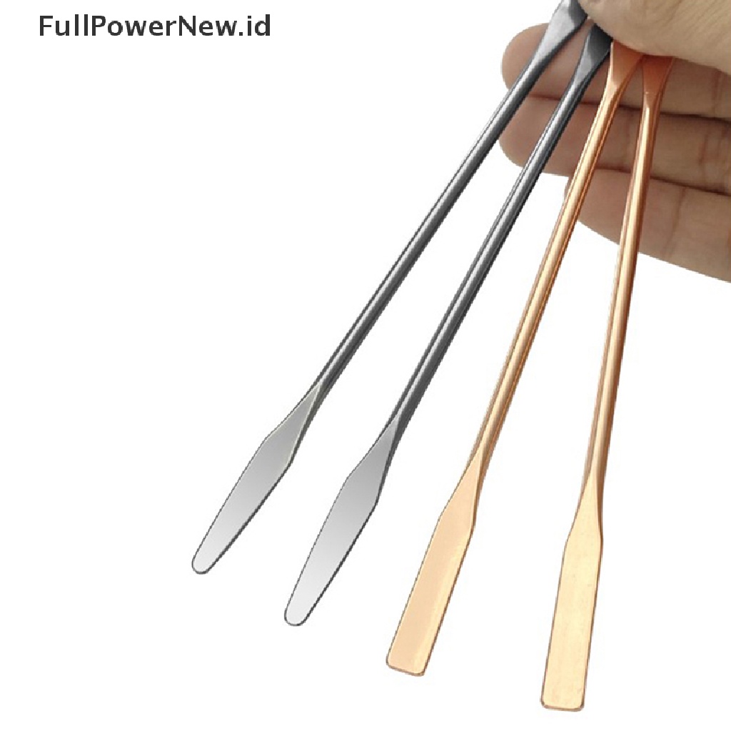 Power Stainless Steel Makeup Toner Spatula Mixing Stick Foundation Alat Pengaduk Krim ID