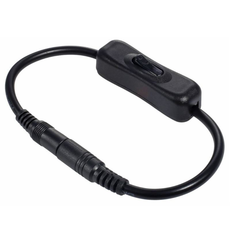 Cre DC5525/5521Kabel Adaptor Male to Female Power On Off Switches Kabel Untuk Mesin Absensi Kamera Keamanan CCTV LED
