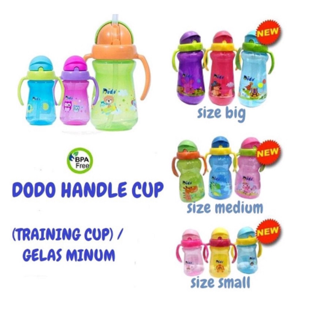 Dodo Bottle Sport Handle Cup Botol Minum | Botol Minum Sedotan Bayi | Training Cup Anak DODO