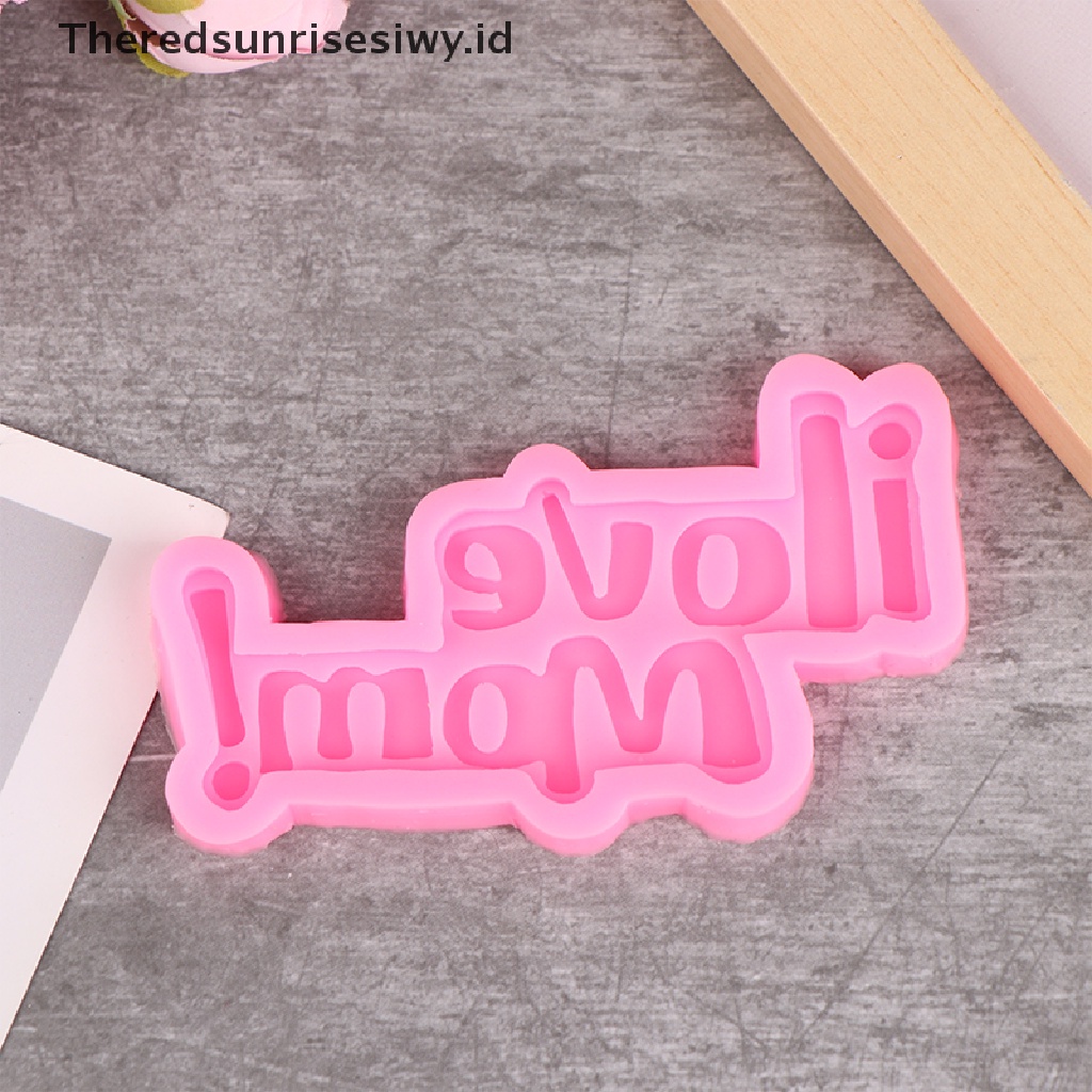 # Kado Mom &amp; PAPA DIY # Mother's Day Cetakan Silikon Cinta Keluarga Dekorasi Kue DIY Alat Kue Dapur~