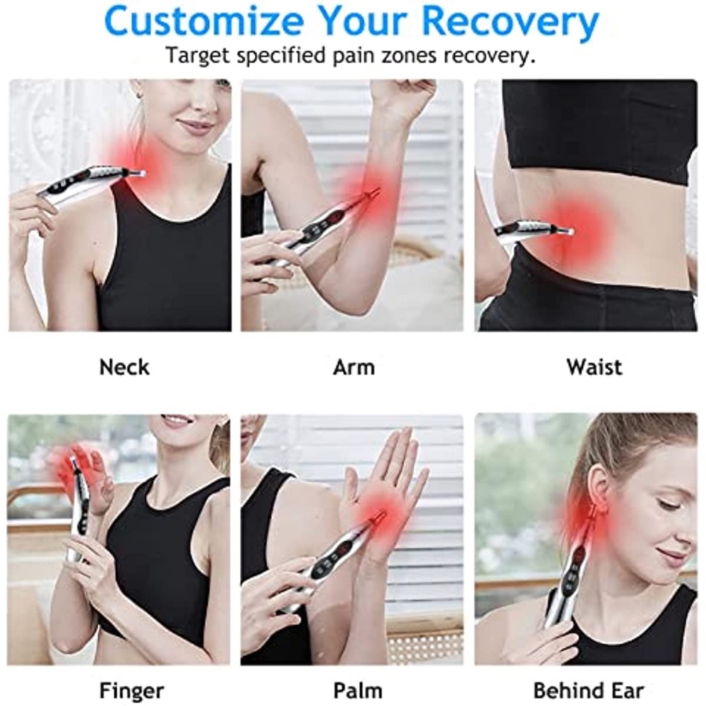 Salorie 5in1 USB Rechargeable Elektrik Pulse Energy Pen Relief Pain Alat Latihan Olahraga