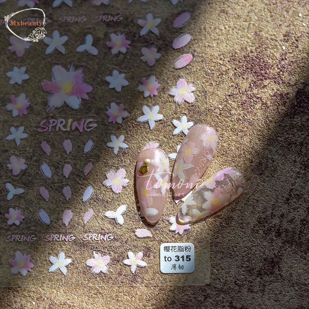 Mxbeauty Stiker Kuku 5d Diy Sangat Tipis Untuk Nail Art