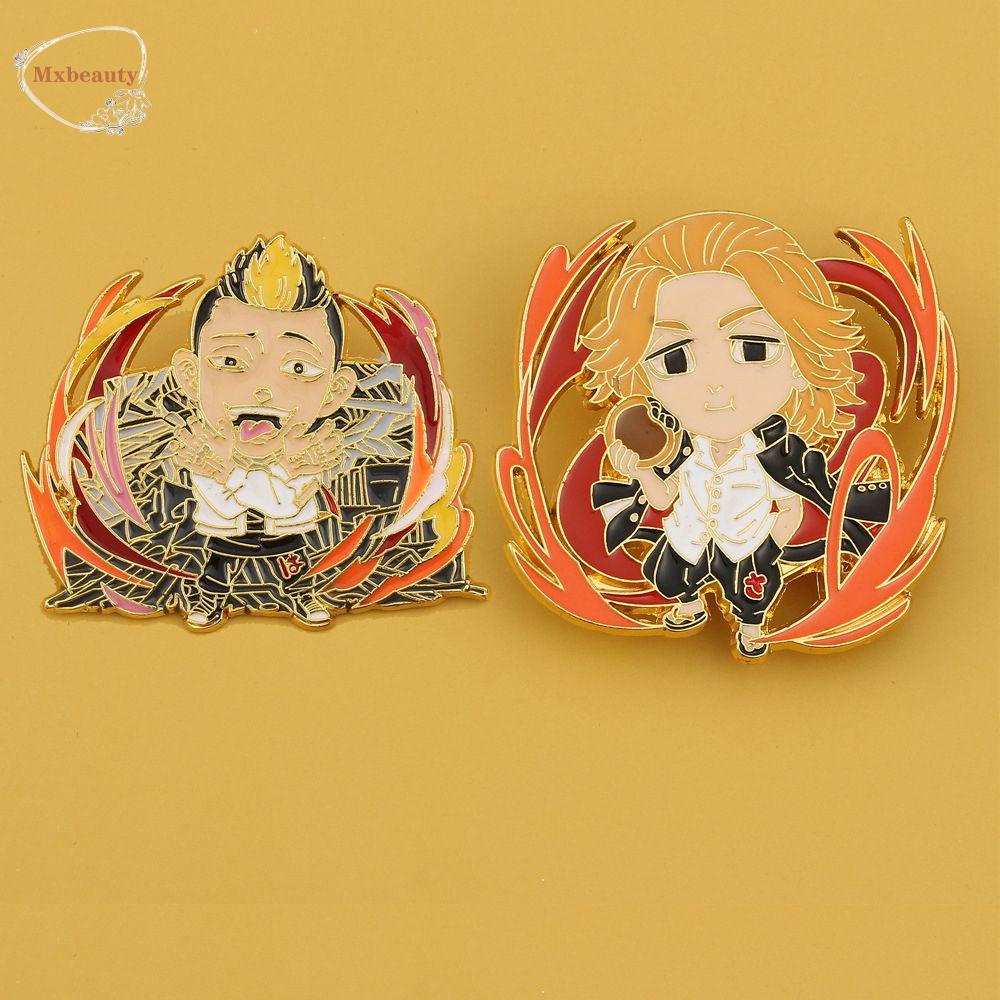 Mxbeauty Tokyo Revenges Bros Aksesoris Cosplay Jaket Pin Logam Bros Pakaian Dekorasi Kartun Enamel Bros