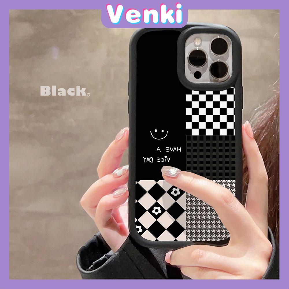 Case fo iPhone 11 Pro Max TPU Soft Case Frosted Bubble Case Classic Black and White Check Camera Protection Shockproof For iPhone 14 13 12 11 Plus Pro Max 7 Plus X XR