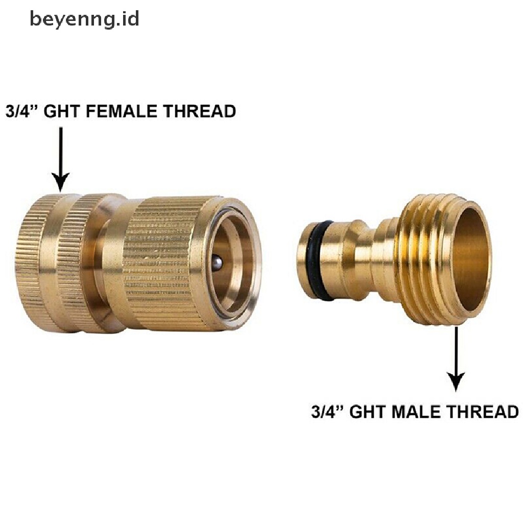 Beyen Garden Hose Quick Connect Solid Brass Quick Connector Selang Taman Fitg ID