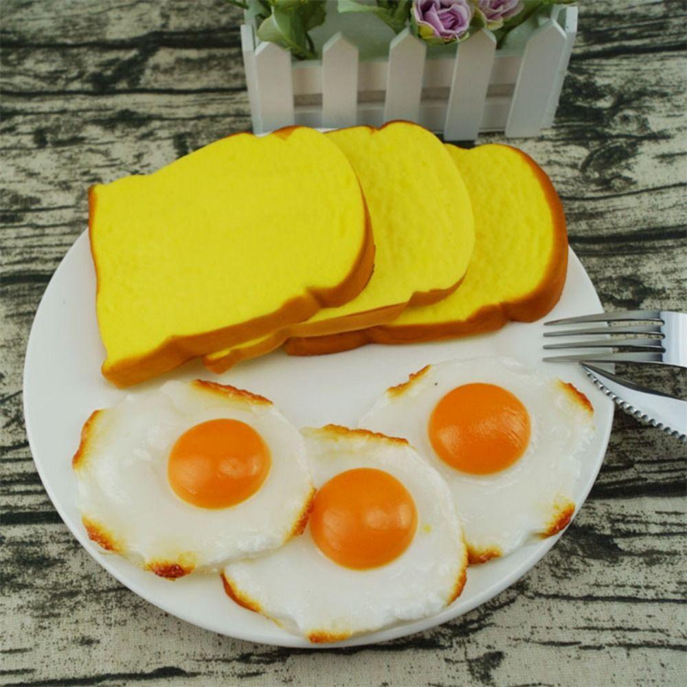 Nickolas1 Telur Goreng Buatan Pajangan Simulasi Fotografi Rumah Telur Rebus