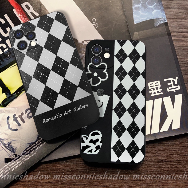 Luxury Lattice Case Infinix Hot9 10 12 11 Play Smart5 4 6 Plus Note 11 12pro 12 G96 8 12 2023 Hot 10Lite 11s 20s 11 9 8 12 12i 20 10t 10s Smiley Flower Couple Matte Lembut Sarung