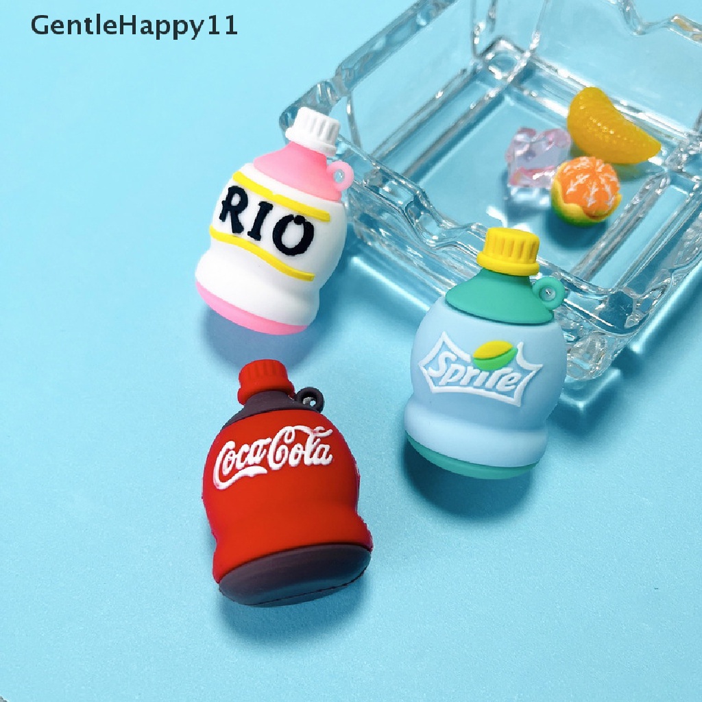 Gentlehappy 1Pc Kartun Botol Minum Gantungan Kunci Pepsi RIO Coca-Cola Key Chain Gantungan Kunci Mobil Cincin Siswa Tas Ransel Liontin Hadiah Anak Aksesoris Gantung id