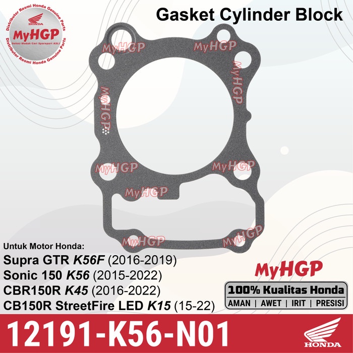 12191-K56-N01 Gasket Cylinder Blok CB150R/Sonic LED 12191K56N01