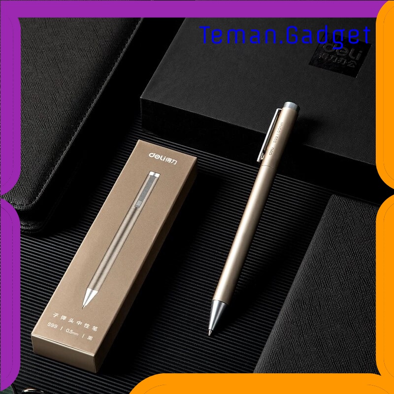TG - ATK Deli Pulpen Gel Tanda Tangan Metal Roller Ballpoint 0.5 mm 1 PCS - S99