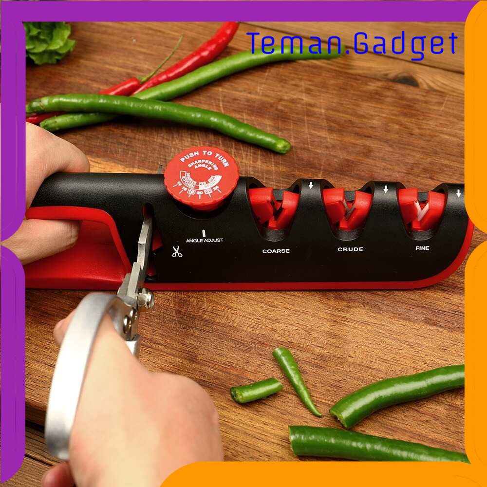 TG -  DPR WAK Pengasah Pisau Dapur 5 in 1 Gunting Knife Sharpener Profesional - WK2003C