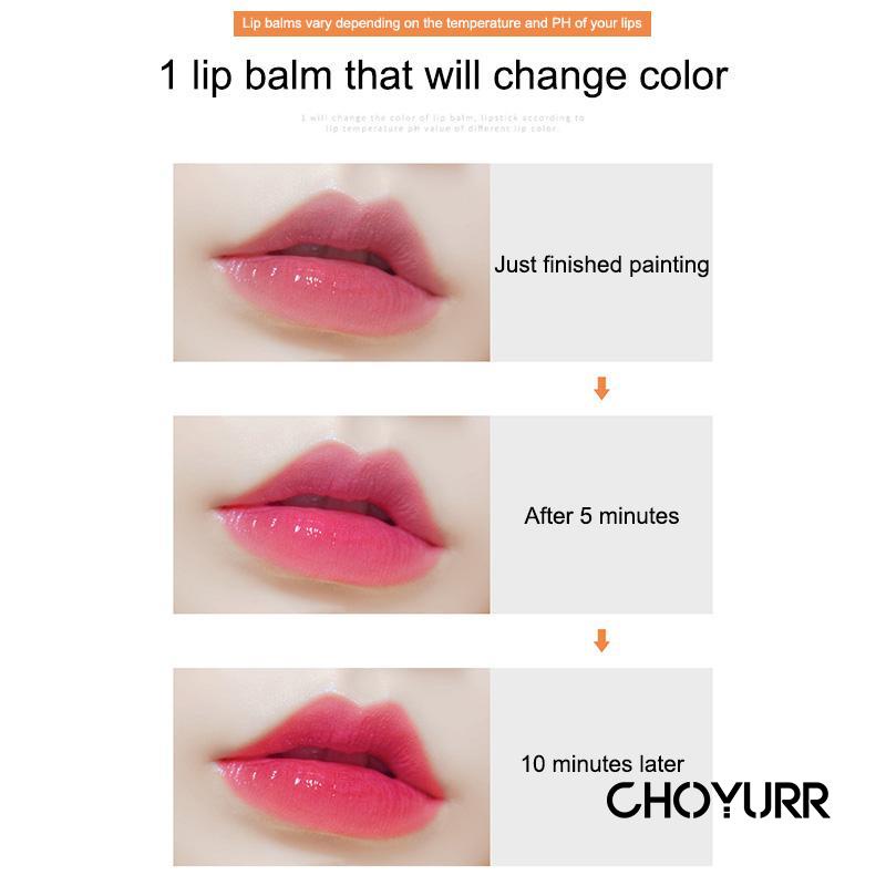 【COD】Lip Blam Pelembab Bibir Lipstik Berubah Warna Carotene Vitamin Bibir Moisturizing Water -CH