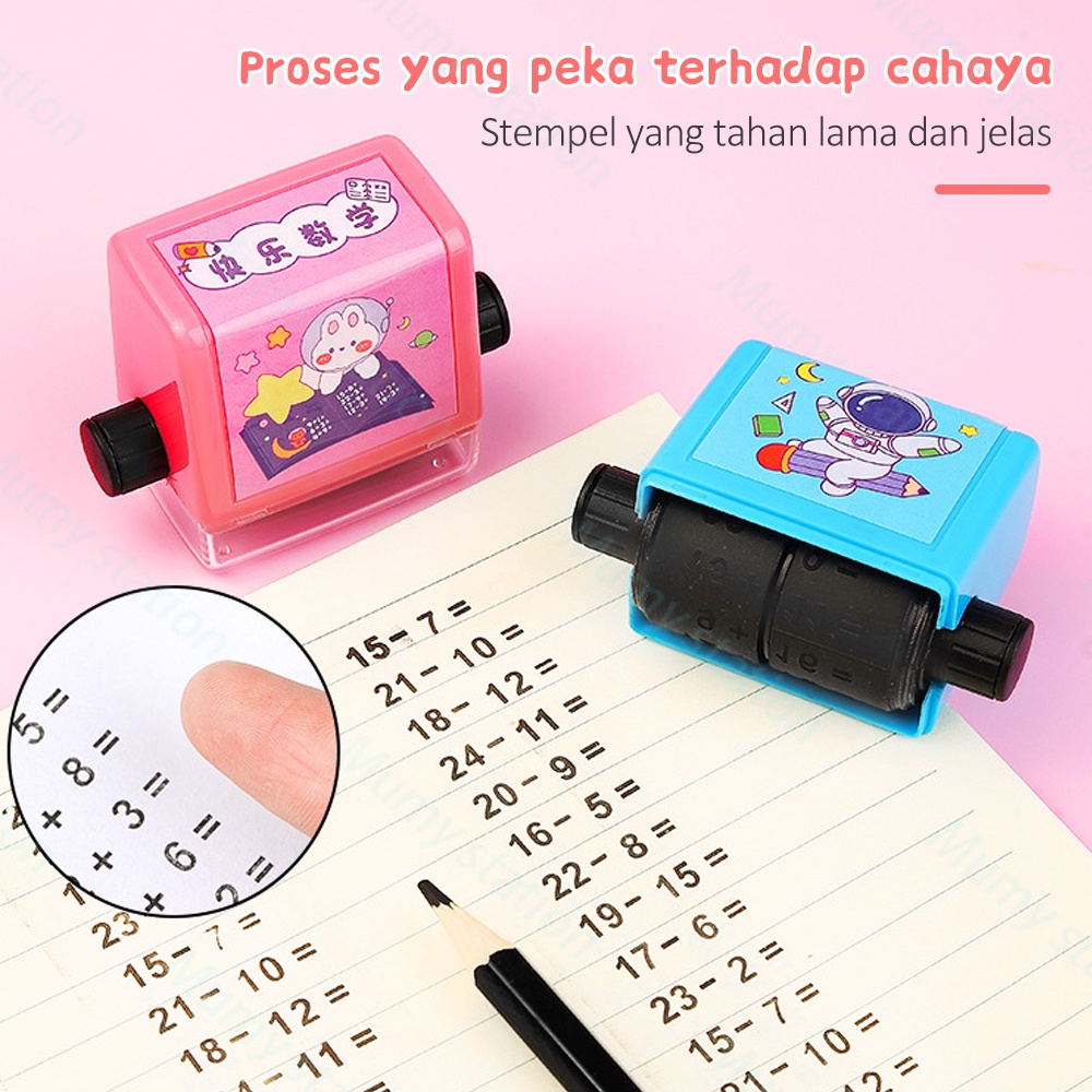 Mumystation Alat Edukasi Belajar Anak Model Stampel Perkalian Matematika Angka Berhitung