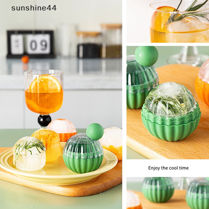 Sunshine Whiskey Spherical Ice Cube Light Bulbs Cetakan Es Ball Maker Cetakan Bar Tools ID