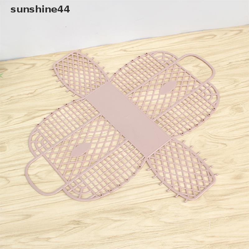 Sunshine Detachable Shower Basket Keranjang Plastik Kamar Mandi Keranjang Penyimpanan Cuci Berongga ID