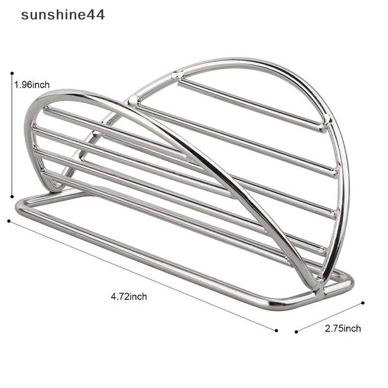 Sunshine 304tempat Taco Stainless Steel Bentuk Gelombang Makanan Meksi Stand Tray Rak Hard ID