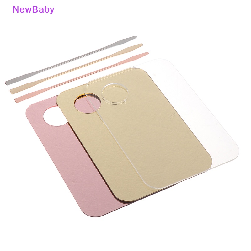 Newbaby Palet Akrilik Spatula Batang Gel Foundation Krim Pencampur Eye Shadow Untuk Nail Art ID