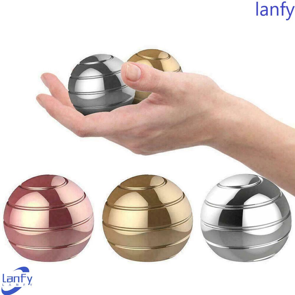 Lanfy Fidget Spinner Ball Klasik Mainan Meja Mainan Dekompresi Mainan Ilusi Optik Spinning Top Anti Kecemasan Gyroscope Mainan