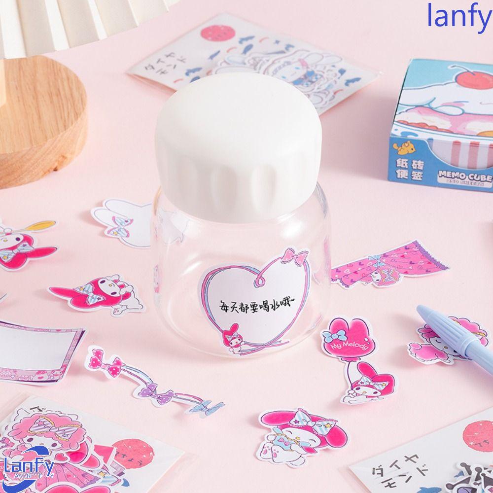 Lanfy Goo Card Guka Stiker Kreatif Siswa Kartun Mainan Anak Scrapbooking Akun Tangan Melody Kuromi Perekat Diary Stiker