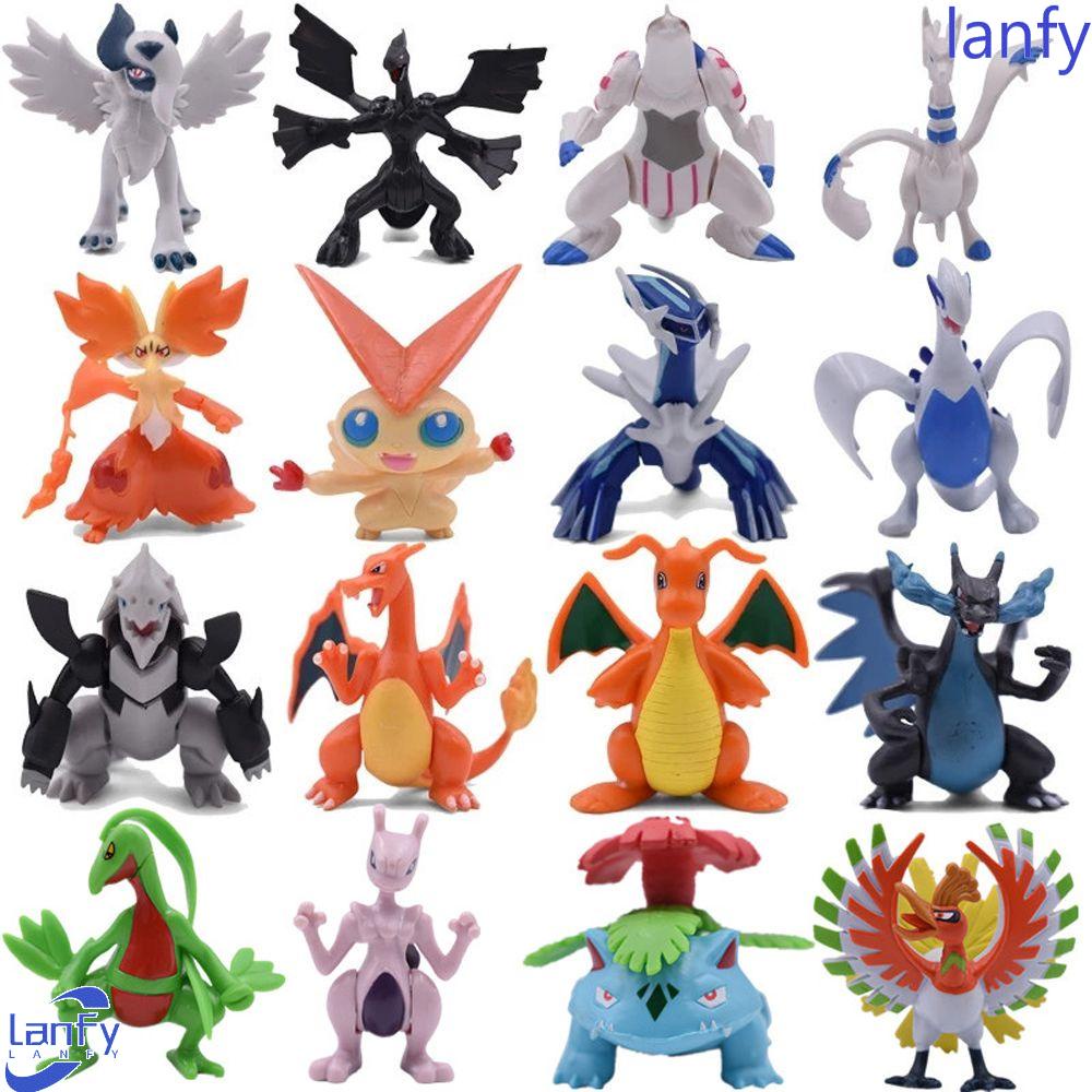 LANFY for Children Pokemones Cartoon Model Toys Figures Toys Mewtwo Anime 6-8cm Charmeleon Venusaur Ornaments Pikachu