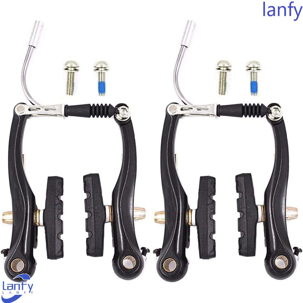 Lanfy V Rem Set Terbanyak MTB BMX 1pasang Kaliper Depan Belakang Suku Cadang Pengganti Paduan Aluminium Rem Tangan Linier Rem Sepeda