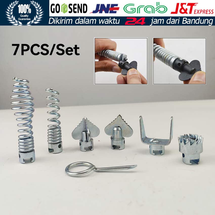 7Pcs/Set 16MM Drain Cleaner Cutter Head Set / Head Cutter For Drain Cleaner / Rooter Machine