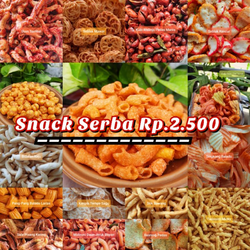 

NEW Aneka Snack Serba Rp.2.500| Termurah SNACK MAKANAN RINGAN