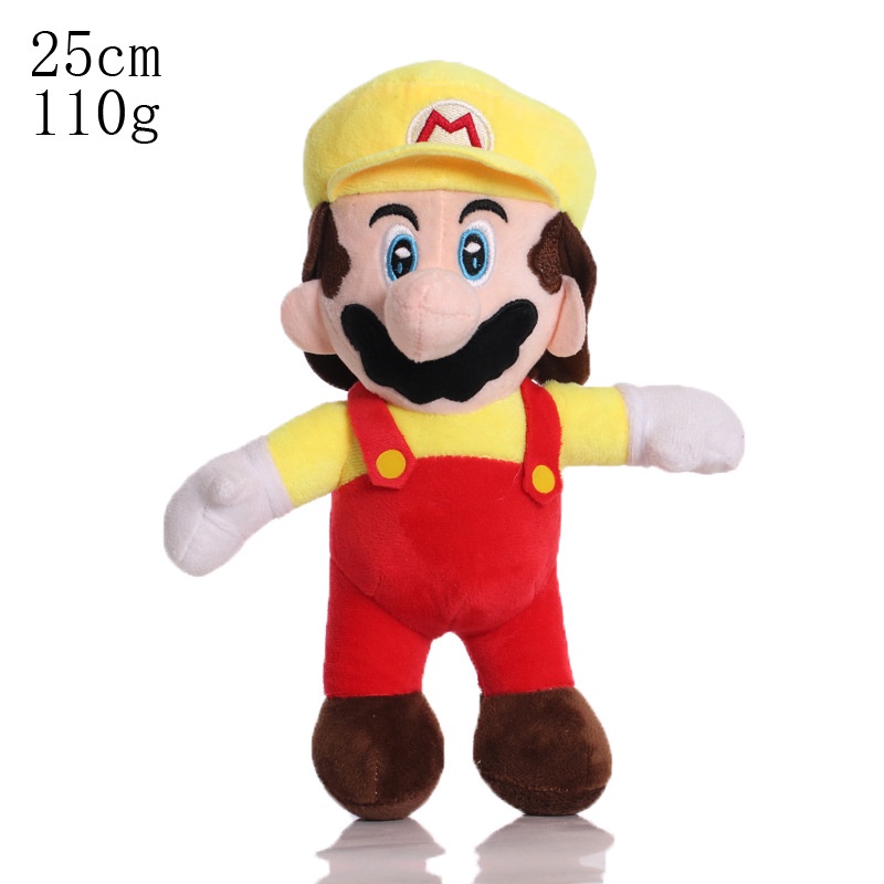 15 cm 25 cm Anime Game Super MARIO Bros Kodok Mainan Mewah Berdiri LUIGI Yoshy MARIO Boneka Hadiah Ulang Tahun