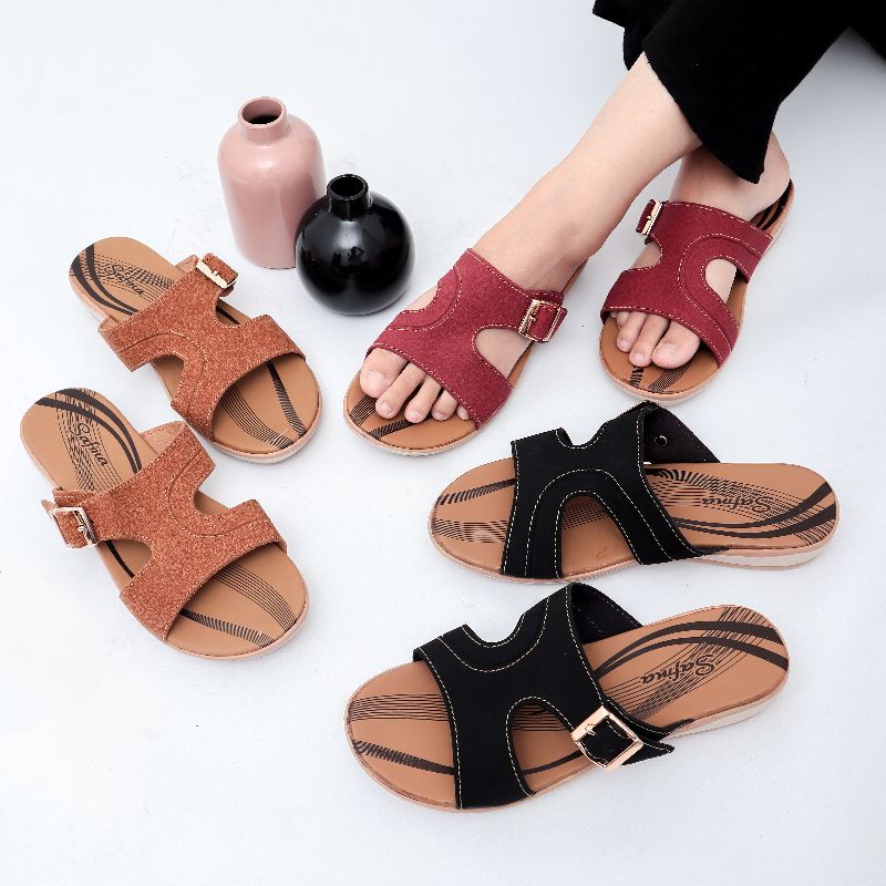 Sepatu Sendal Wanita Selop karet