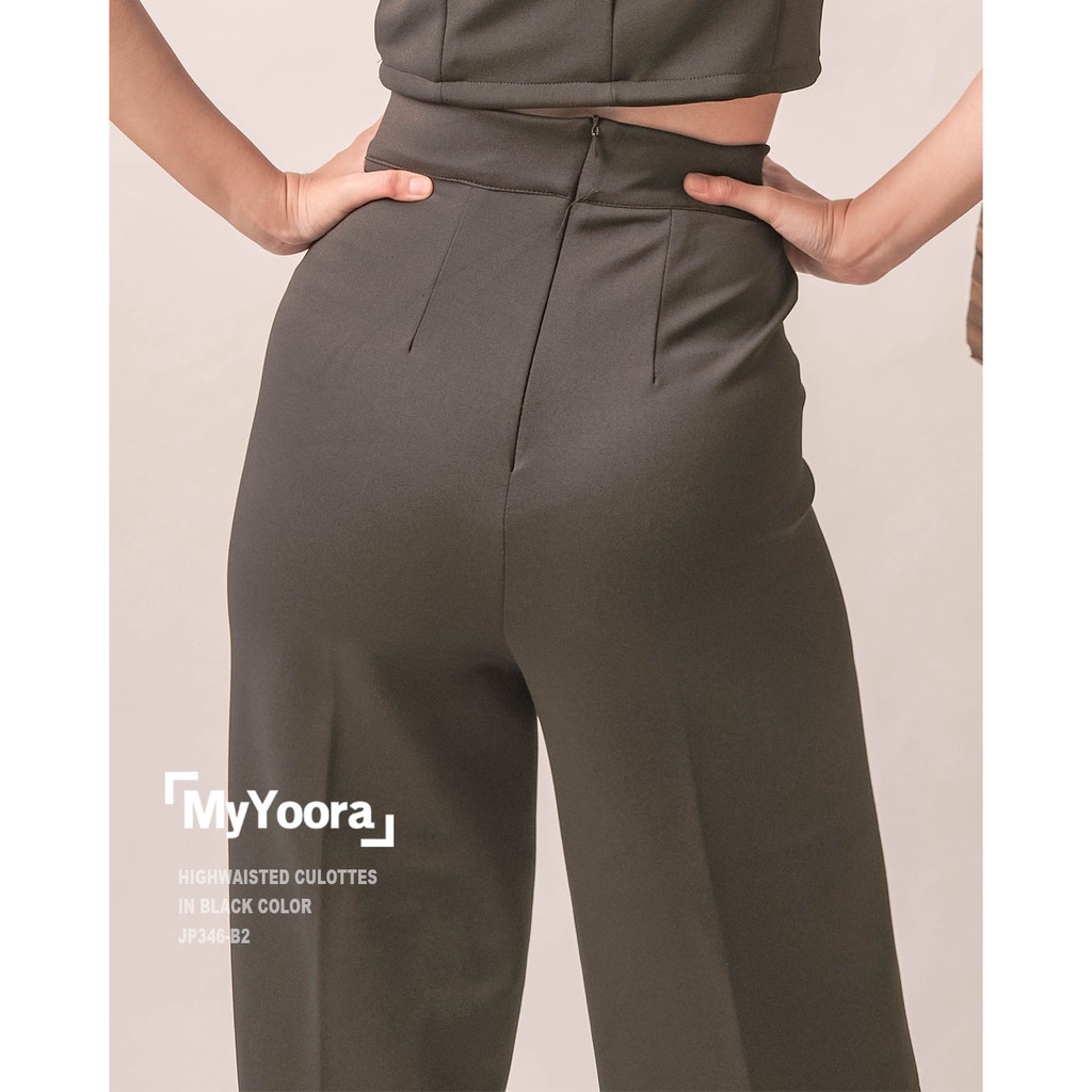 MyYoora HighWaisted HW Culottes Pants Celana Kulot Wanita JP346 G06