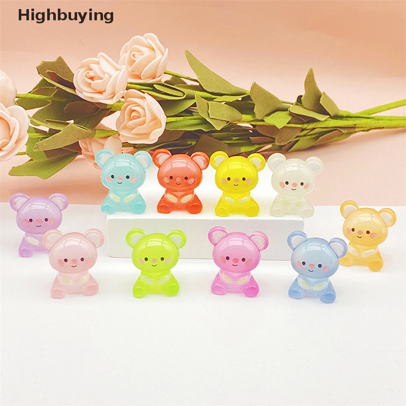 Hbid 5pcs DIY Fluorescence Koala Kecil Resin Aksesoris Untuk Crafg Bahan Perhiasan Ch Supply Seni Dekorasi Glory