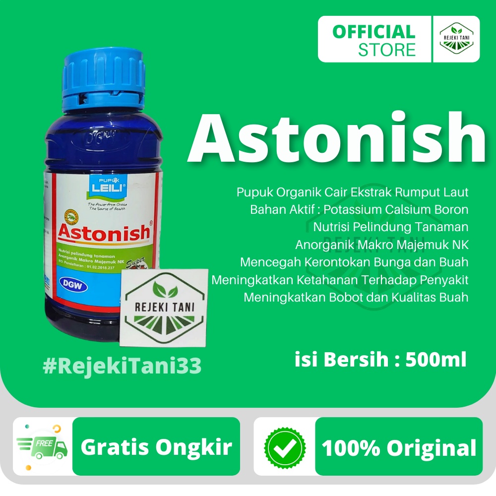 Pupuk Organik Cair ASTONISH DGW 500ml Meningkatkan Ketahanan Tanaman Terhadap Penyakit dan Stress Te