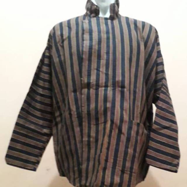 Lurik READY BAJU ADAT JAWA SURJAN PRIA SORJAN LURIK BESAR JUMBO M L XL XXL 3XL 4XL - M