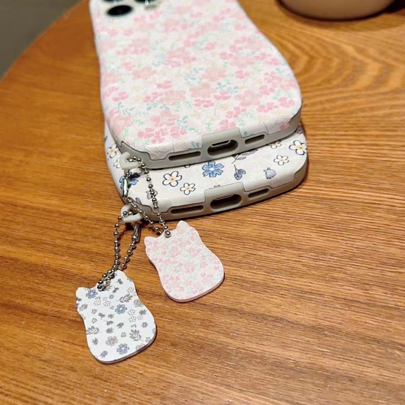 IPHONE Casing Pelindung Telinga Kucing 3D Cocok Untuk Iphone14 13 12 11 Pro X XS Max7 8 14 Plus Casing Ponsel Motif Bunga XR