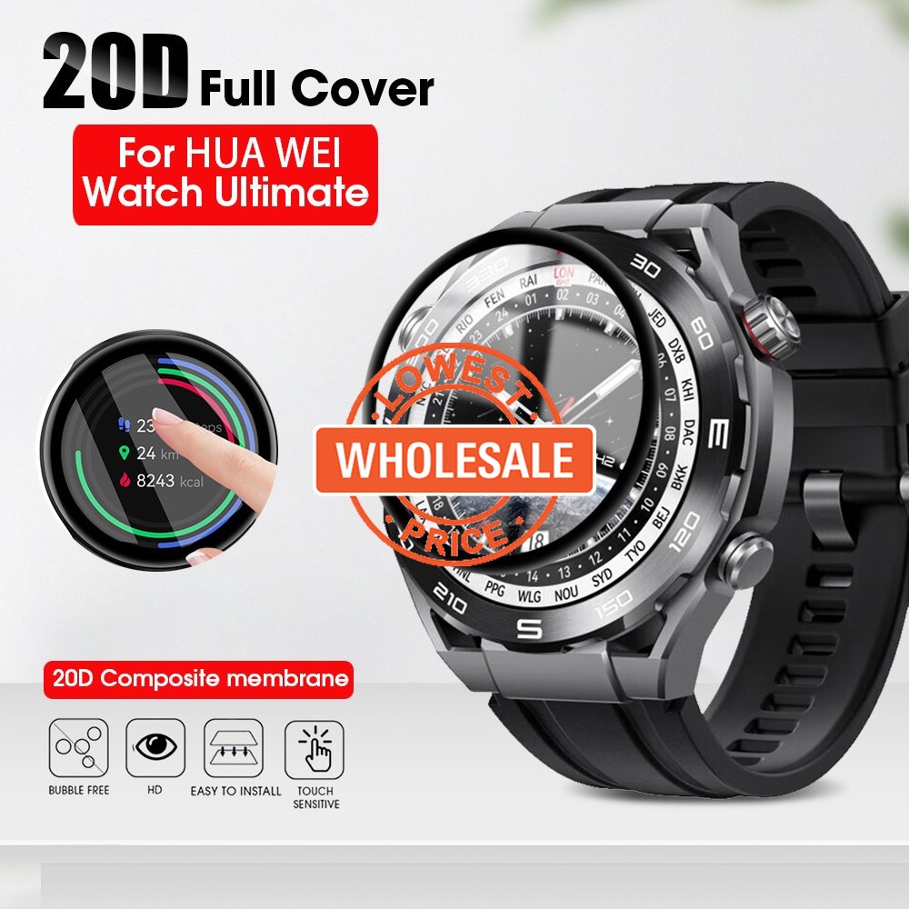 [Harga Grosir] Full Cover Screen Protector Film Anti Gores Watch Composite Membrane Watch Protection Kaca Film Untuk Huawei Watch Ultimate PMMA Pelindung Layar Jam Tangan