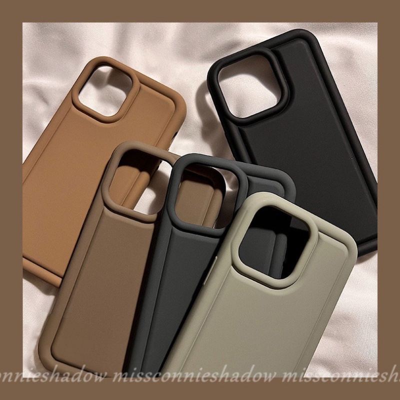 Casing Tebal Simple Mewah Untuk Oppo A57 A15 A7 A95 A16 A54 A17K A17 A12 A5s A31 A74 A16s A16K A5 A9 A53 A77s A3s Reno5 A92 A77 A55 A12E A16E Airbag Shockproof Matte Tpu Soft Case