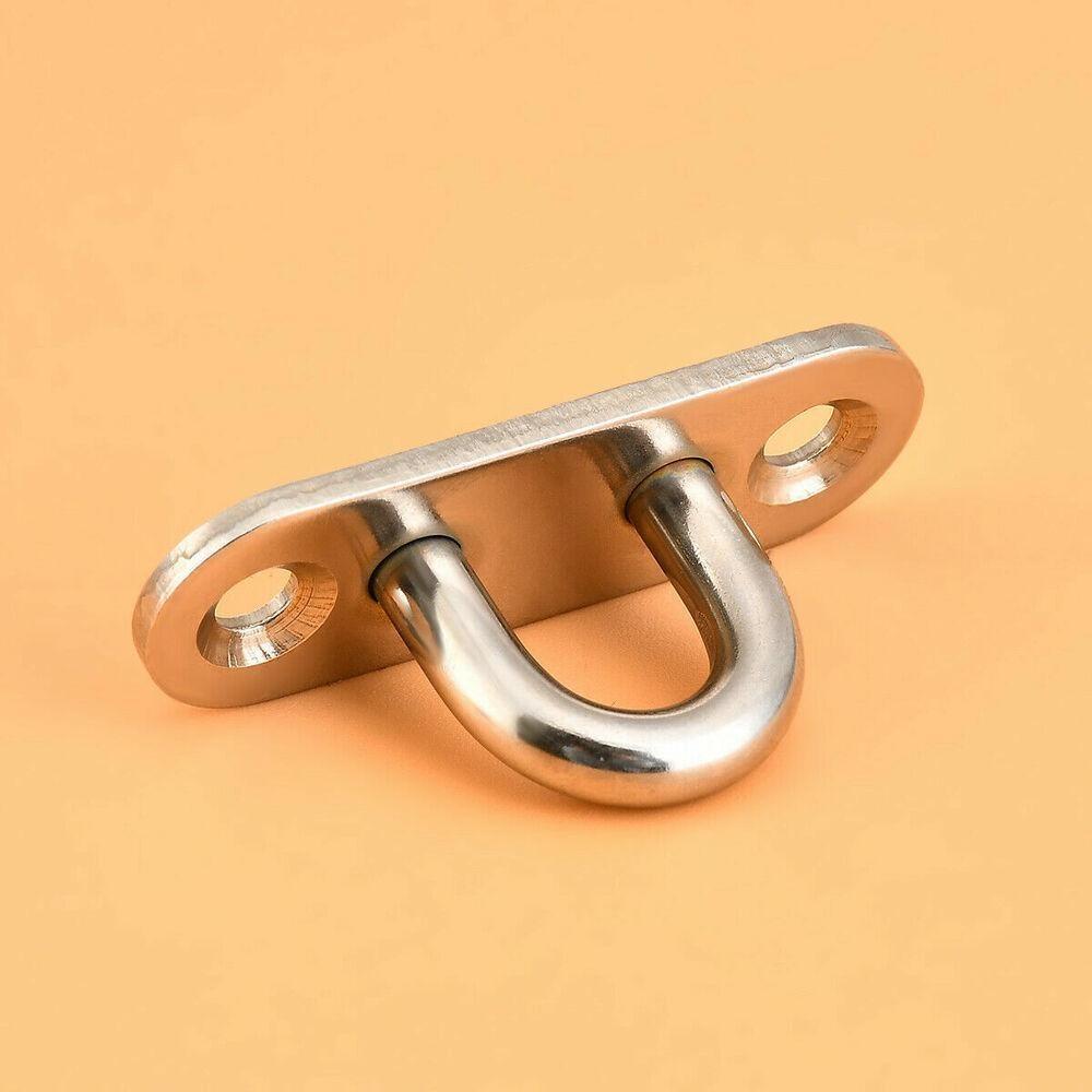 Populer 5pcs Sekrup Plafon Heavy Duty Hanging Kit Stainless Steel Hook Mount Kipas Angin Plafon