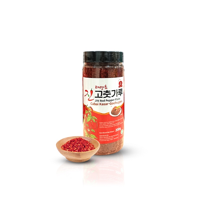 

JIN Red Pepper Flake - Cabai Kasar Korea - Gochugaru 200g