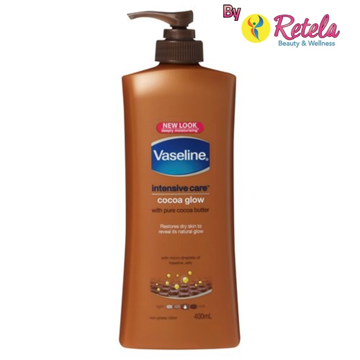 Vaseline Hand and Body Lotion Cocoa Glow Pump 400 ml