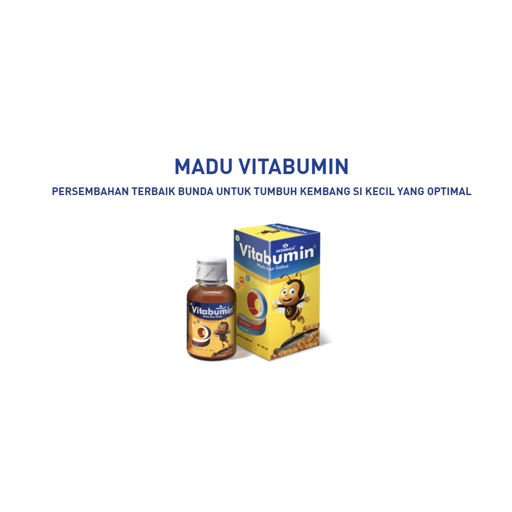 Vitabumin Madu Ikan Gabus 130ml | Multi Vitamin Penambah Nafsu Makan Anak