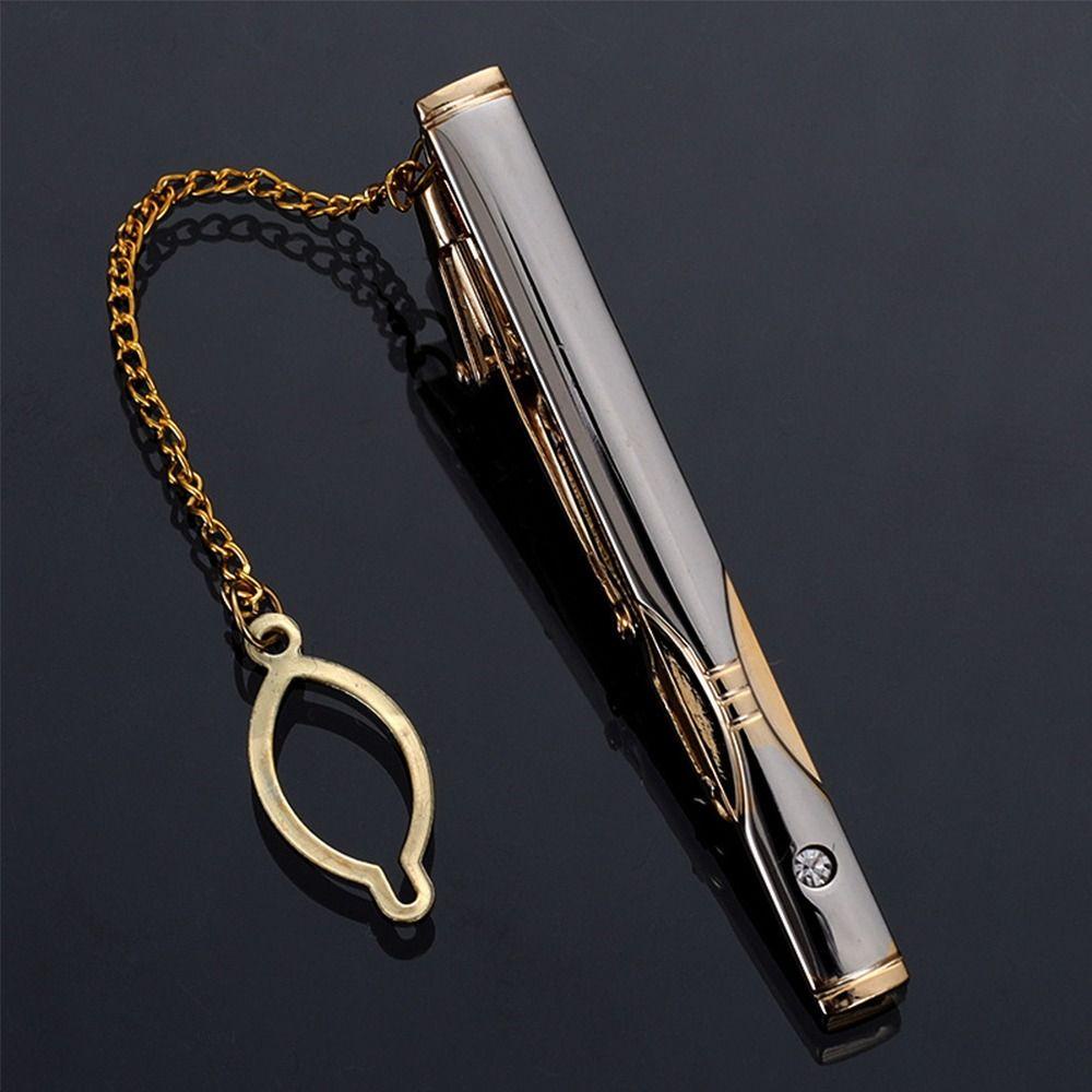 Wonder Tie Clip Formal Bar Clasp Tie Pin Perhiasan Bar Bros Clasp