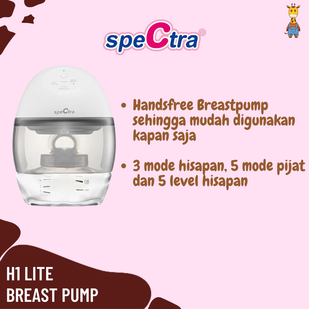 Spectra Pompa ASI Elektrik H1 Lite - Wearable Electric Breastpump