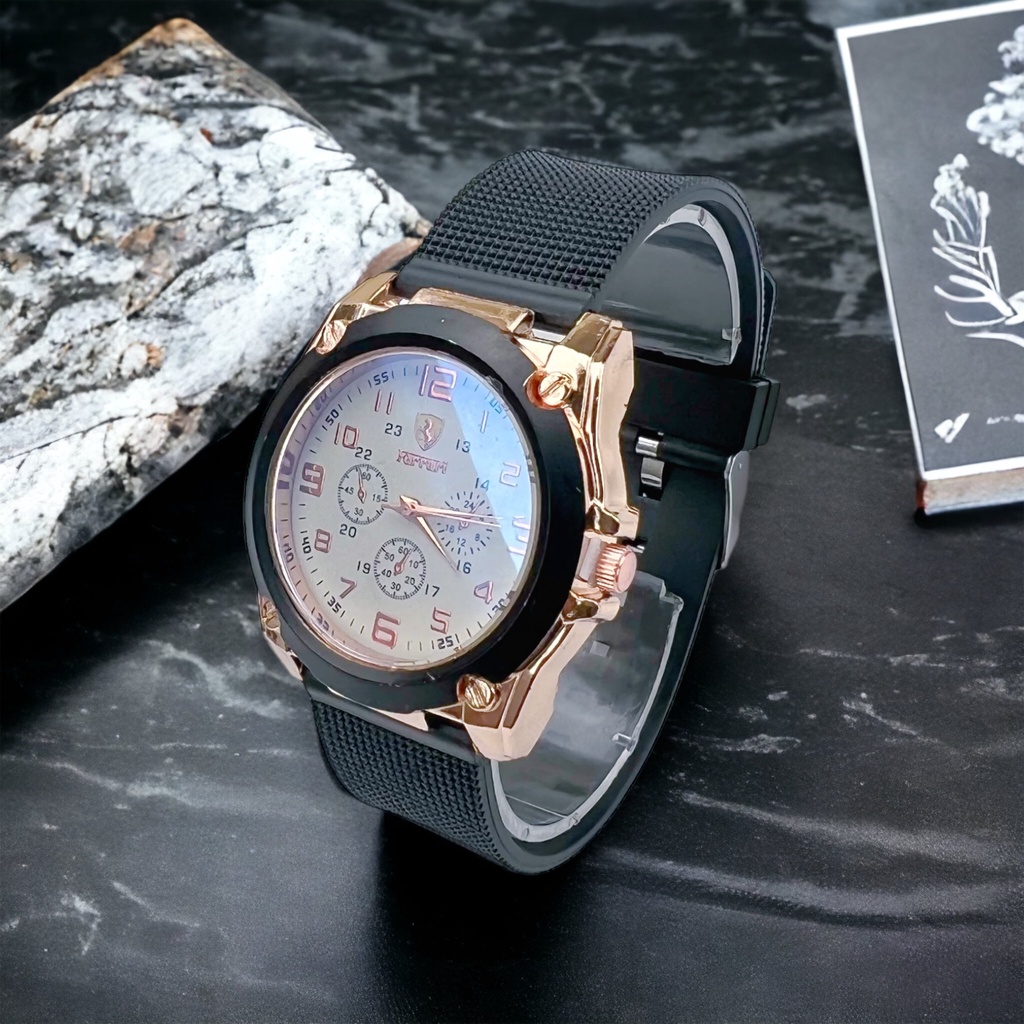 COD✅ Jam Tangan Pria Wanita Sport Couple Analog Quatrz Watch Beneton    S1284