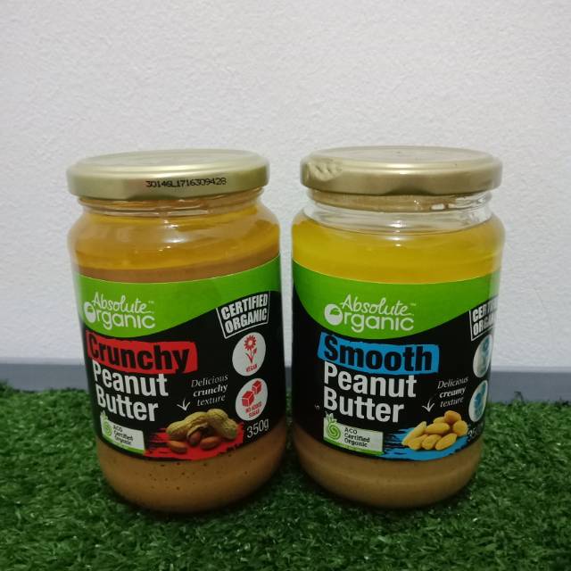 

Absolute Organic Crunchy and Smooth Peanut Butter 350gr (CitraFood)