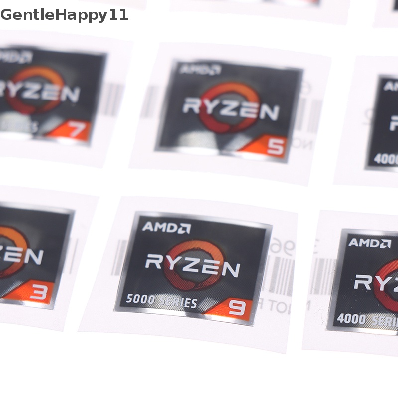 Gentlehappy AMD Processor Series Stiker ATHLON Ryzen R 3 5 7 Logo Generasi PRO7 Label id