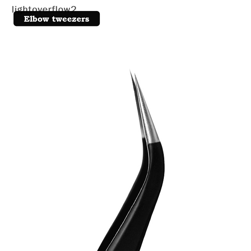 [lightoverflow2] Alat Perhiasan Kuku Firm el Precision Tweezer ESD-15 Stainless Steel [ID]